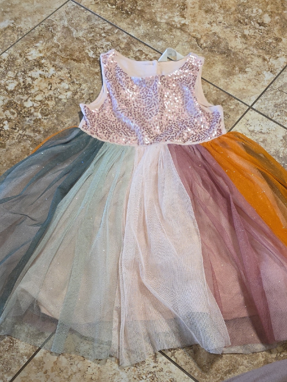 H&M Sequin Sleeveless Dresa 5T